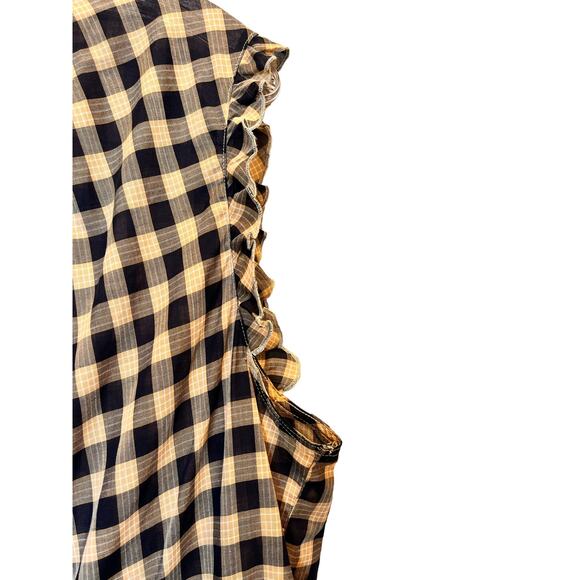 Pendleton Airy Cotton Blue Checkered Sleeveless Shirt XL - Picture 7 of 9